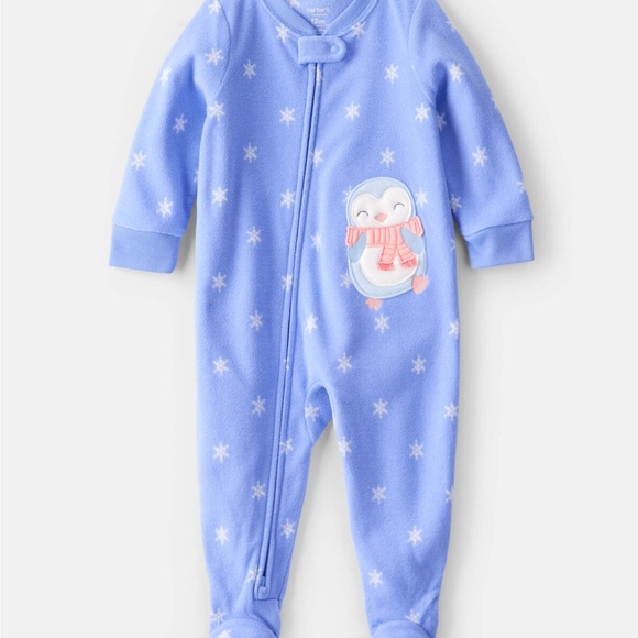 Carter’s Bundle of 3 Loose Fit Long-Sleeve 1-Piece Pajamas size 2T EUC - Picture 6 of 16